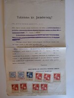 ZA613.26  Régi IRAT - illetékbélyegek - GELEJ - N.B.& M.I.Company  1916 Mezőcsát