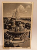 Régi  képeslap Budapest, Halászbástya 1939