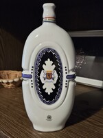 Hollóházi porcelán, pálinkás kulacs