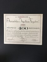 Immobilia Ingatlan Forgalmi Részvénytársaság Részvény 1919.