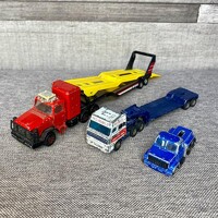 Matchbox DAF 3300 Space Cab; Majorette, Corgi trailer szett