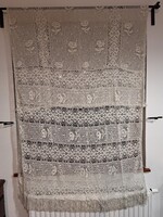 Régi, vintage klöpli függöny