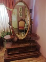 Art deco vitrines fésülködő asztal, fésülködő szekrény