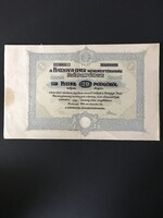 Hangya-Ipar Részvénytársaság Részvény 1926.