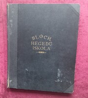 BLOCH HEGEDŰ ISKOLA/ közepes külső/ szép-tartalmas belső/KÉPEK szerint