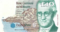 10 font pound pounds 1997 M.O.Conaill és P.H.Mullarkey Irország "XF"