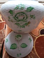 Nanking mintás herendi porcelán bonbonier