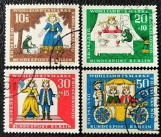 BB295-8p / Németország - Berlin 1966 Népjólét : Grimm mesék III bélyegsor pecsételt