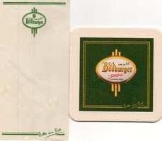 Söralátét és számolócédula: Bitburger.