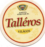 Söralátét: Talléros sör. Amstel sörgyár.