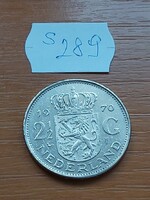 HOLLANDIA 2 - 1/2 GULDEN 1970 Nikkel, Julianna királynő  S289