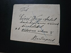 1901-es 10 Fillér bélyeg levélen Érsekújvár