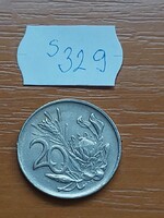 DÉL-AFRIKA 20 CENT 1985 Protea (Protea cynaroides),  Nikkel  S329