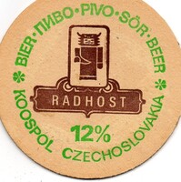 Söralátét: Radhost Cseh sör.