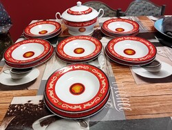 Versace medúza mintás 6 személyes étkészlet