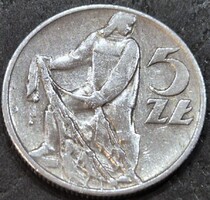Lengyelország 5 Zloti, 1959.