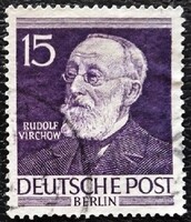 BB96p / Németország - Berlin 1952 Híres Berliniek I. bélyegsor 15 Pf. értéke pecsételt