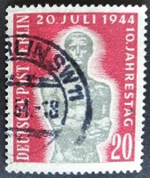 BB119p / Németország - Berlin 1954 Hitler elleni merénylet évfordulója bélyeg pecsételt