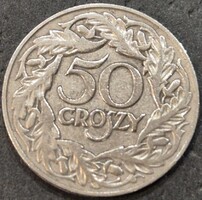 Lengyelország 50 Groszi (garas), 1923.