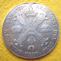 Ezüst  József 1/2 Korona Tallér EF 1789