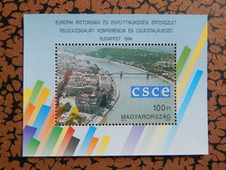 1994. EBEÉ Felülvizsgálati Konferencia és Csúcstalálkozó (XII.) - Budapest, blokk ** (1000Ft)