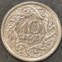 Lengyelország 10 Groszi (garas), 1923.