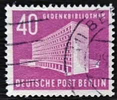 BB122p / Németország - Berlin 1954 Berlini Épületek bélyegsor 40 Pf. értéke pecsételt