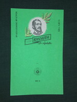 Dohány cigaretta címke, Ezüst Kossuth ,20 cigaretta, 3.20 Ft, Pécs dohánygyár