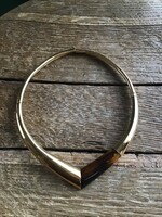 Régi eredeti GIVENCHY aranyozott fém nyakék, jelzett
