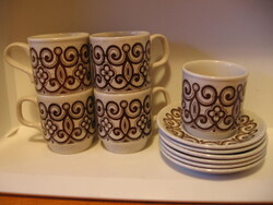 Retro angol Celtic Rose csésze készlet Biltons Staffordshire Tableware 5 +6