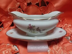 Gyönyörű  Bavaria szósz, mártás  kínáló  porcelán,  paradicsom madaras