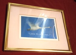 KLM Framed "Come fly with me" 3D postcard in 20.5 cm x 26 cm Frame in glass
