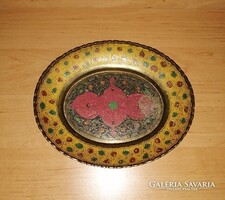 Ovális réz kínáló asztalközép - 18,5*22,5 cm (KV)