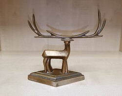 Art Deco stílusú réz szarvas