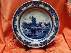 Holland  Delfts  , Heineken  porcelán  dísztányér