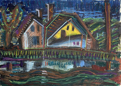 Árvay József: Tótkomlósi Szárazér part