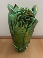 Zsolnay sárkányos váza.45cm magas.