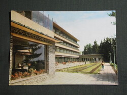 Képeslap,Kékestető,SZTK,SZOT gyógyintézet,üdülő,szálló,étterem,terasz látkép,részlet, 1973-