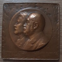 Berán Lajos/Telcs E. Országos Vas- és Fém Ipari Kiállítás 1906 bronz plakett