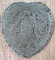 Berán Lajos - Faragó Géza Az önzetlen művésznek' szív alakú plakett