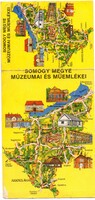 Képeslap: Térkép, Somogy megye. Nagy méret.