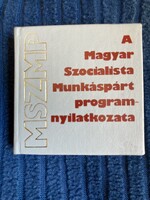 Az MSZMP programnyilatkozata - számozott minikönyv