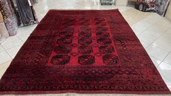 3822 Afghan Elefánttalpas kézi gyapjú perzsa Szőnyeg 260X360CM INGYEN FUTÁR