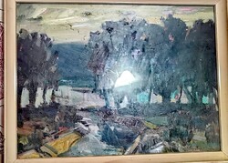 Somogyi Imre Alkonyat képcsarnokban vásárolt festmény