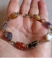 Old Retro Semi-Precious Stone Bracelet