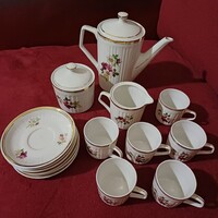 Hollóházi kávés porcelán készlet