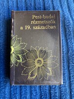 Pest-budai rézmetszők a 19. században - számozott - minikönyv