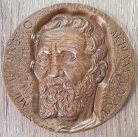 Renner Kálmán A Rodin 1967 bronz plakett
