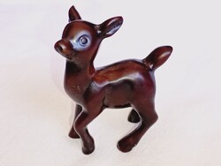 Bambi szarvas gida figurális szobor kemény műanyag figura 5,5x2,5x6,5cm bakelit