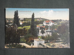 Képeslap,Balatonalmádi,Látkép az Óvári kilátóval,1913-